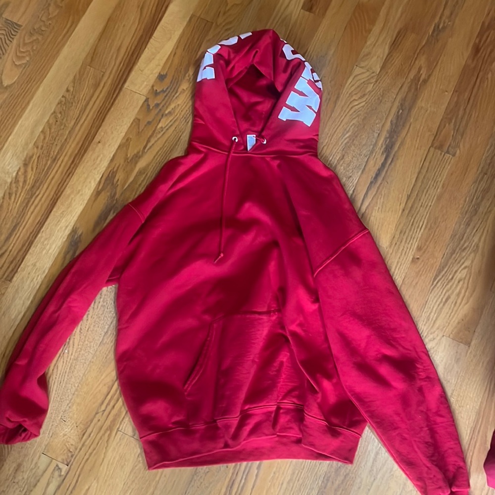 Red Wisconsin hoodie